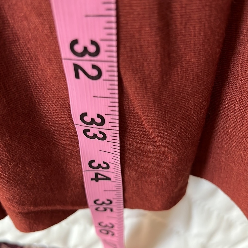 NWOT Zenana Women’s brown tiered dress, measurements in picture. - Picture 5 of 5